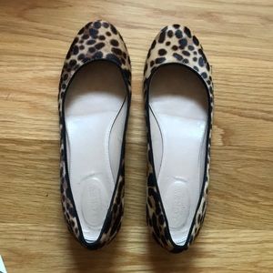 J. Crew calf hair flats